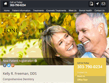 Tablet Screenshot of lone-treefamilydentistry.com